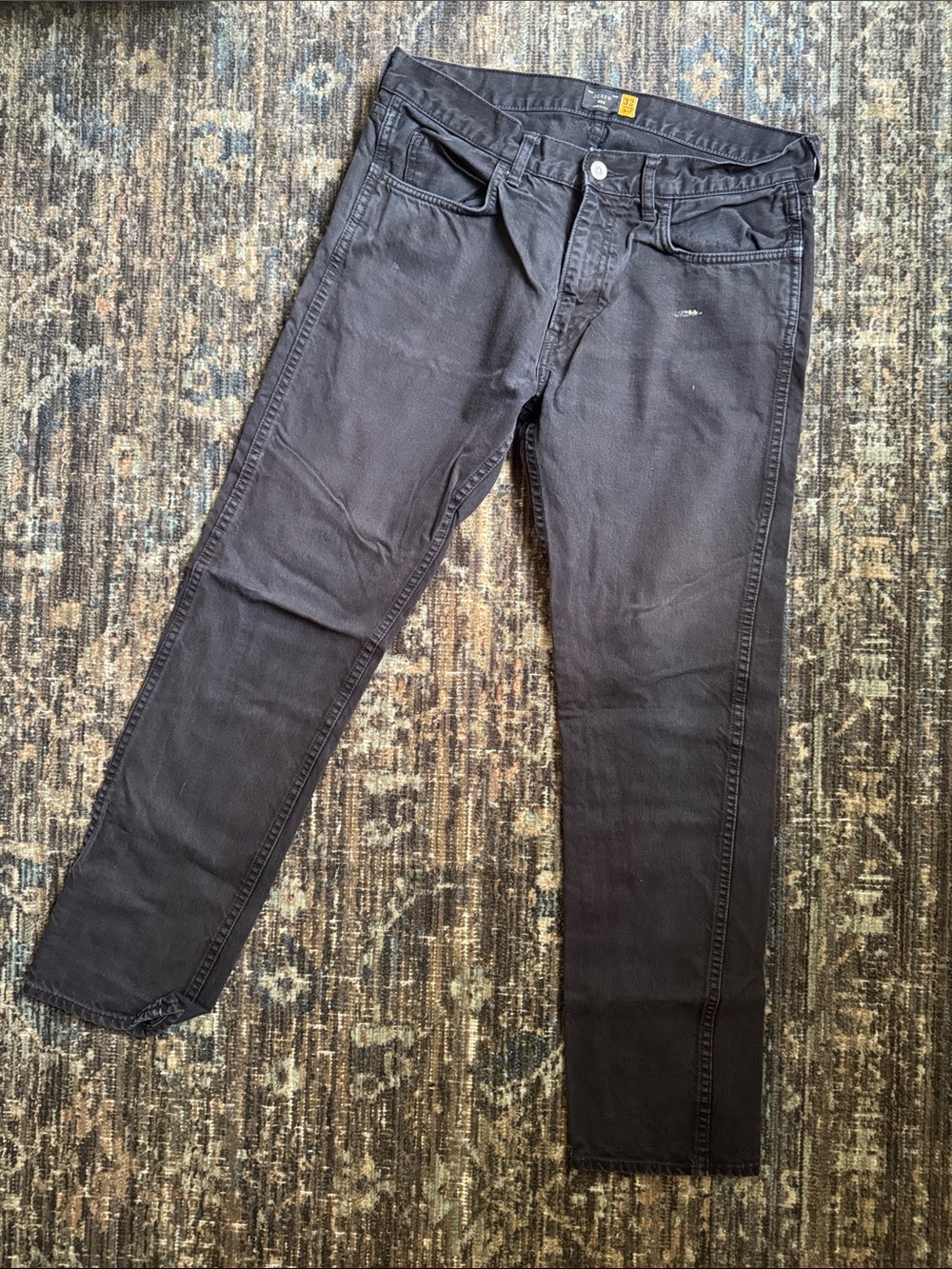 J.Crew Men's Black 484 Slim-fit Stretch Jean